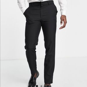 Size 32x30 - ASOS DESIGN Slim fit Smart Pants in Black